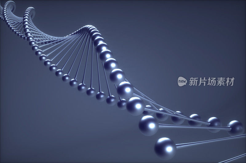 DNA 3D生物医学插图